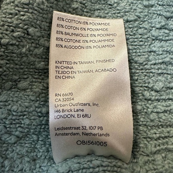 Free People Found My Friend Nubby Knit Hoodie Sweater Green- L - Picture 6 of 8